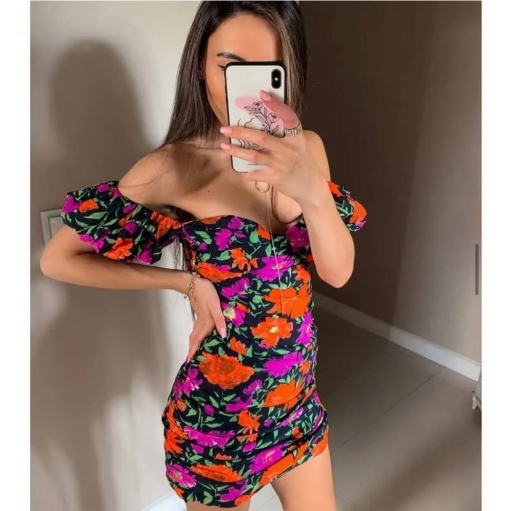 Zara floral dress